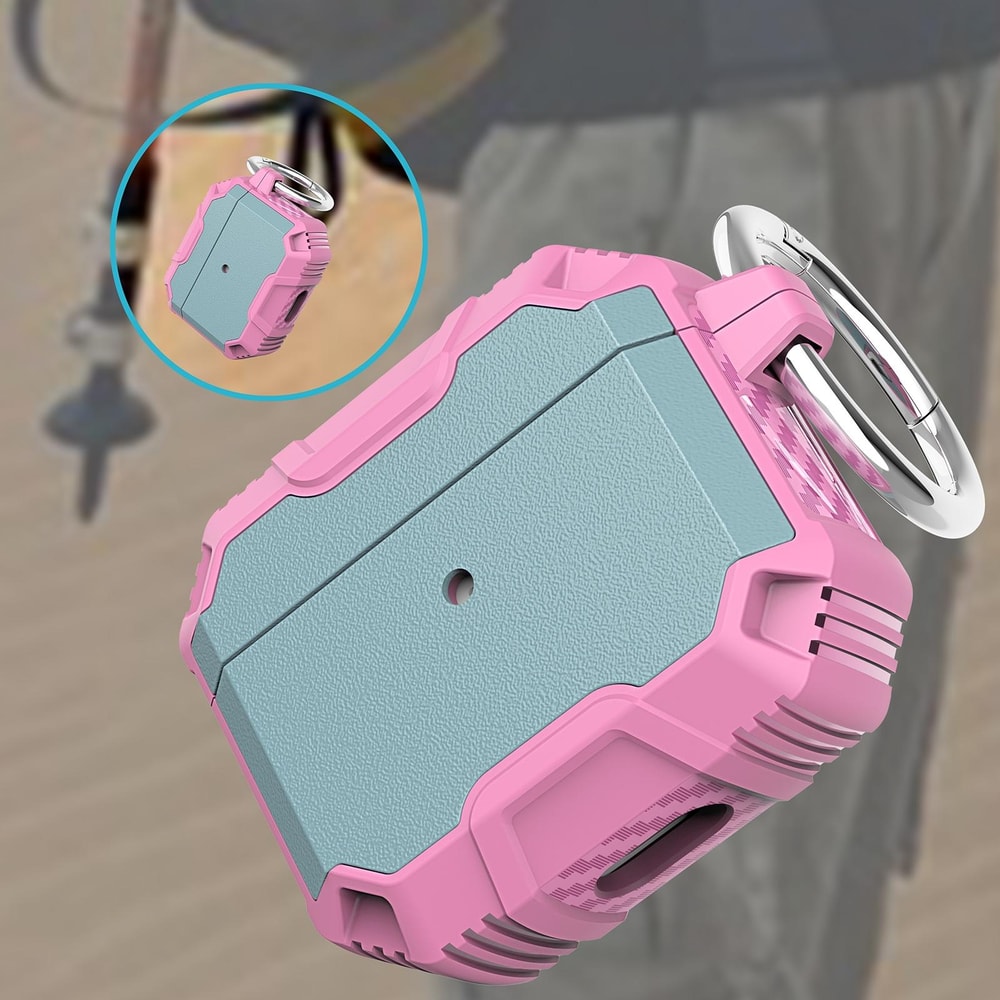 AirPods Shockproof Protective Case White Pink Silicone Cover 6