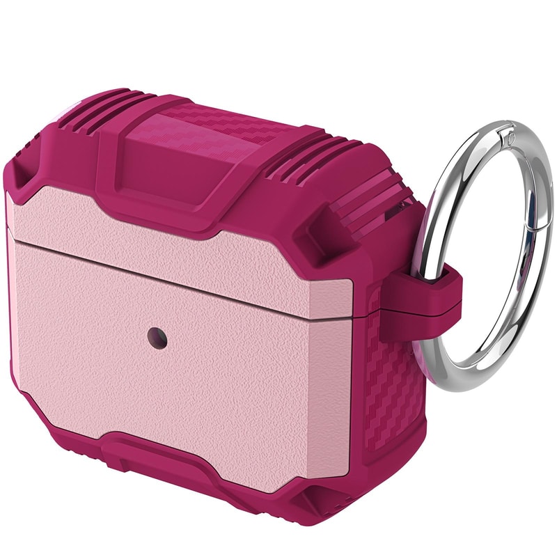 AirPods Shockproof Protective Case White Pink Silicone Cover