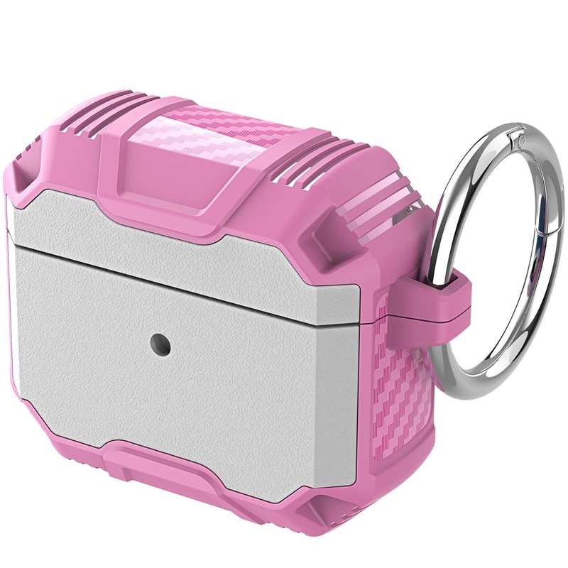 AirPods Shockproof Protective Case White Pink Silicone Cover