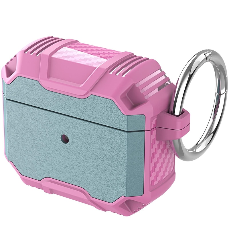 AirPods Shockproof Protective Case White Pink Silicone Cover