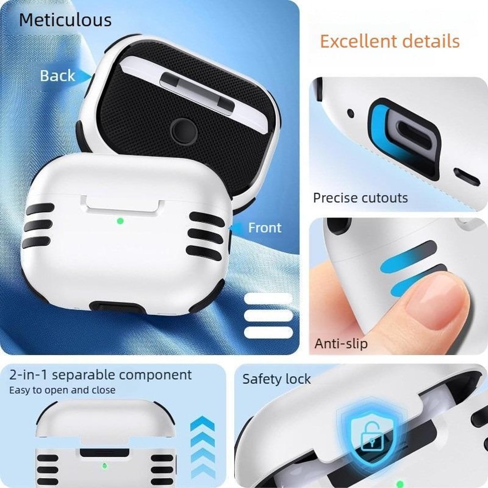 Shockproof AirPods Pro Case With Lanyard Ring Full Body Protective Cover 3
