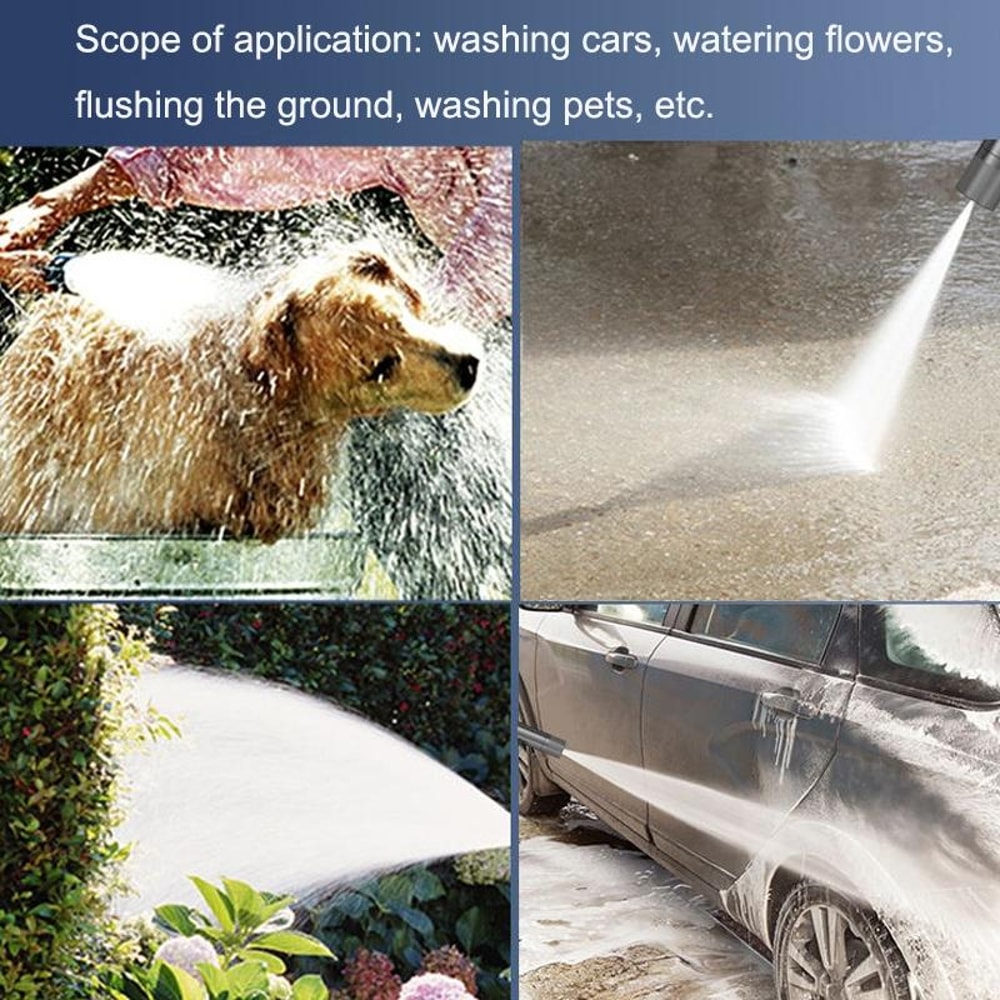 High Pressure Car Wash Sprayer Gun With Adjustable Spray Modes Aluminum Alloy Water Nozzle 5