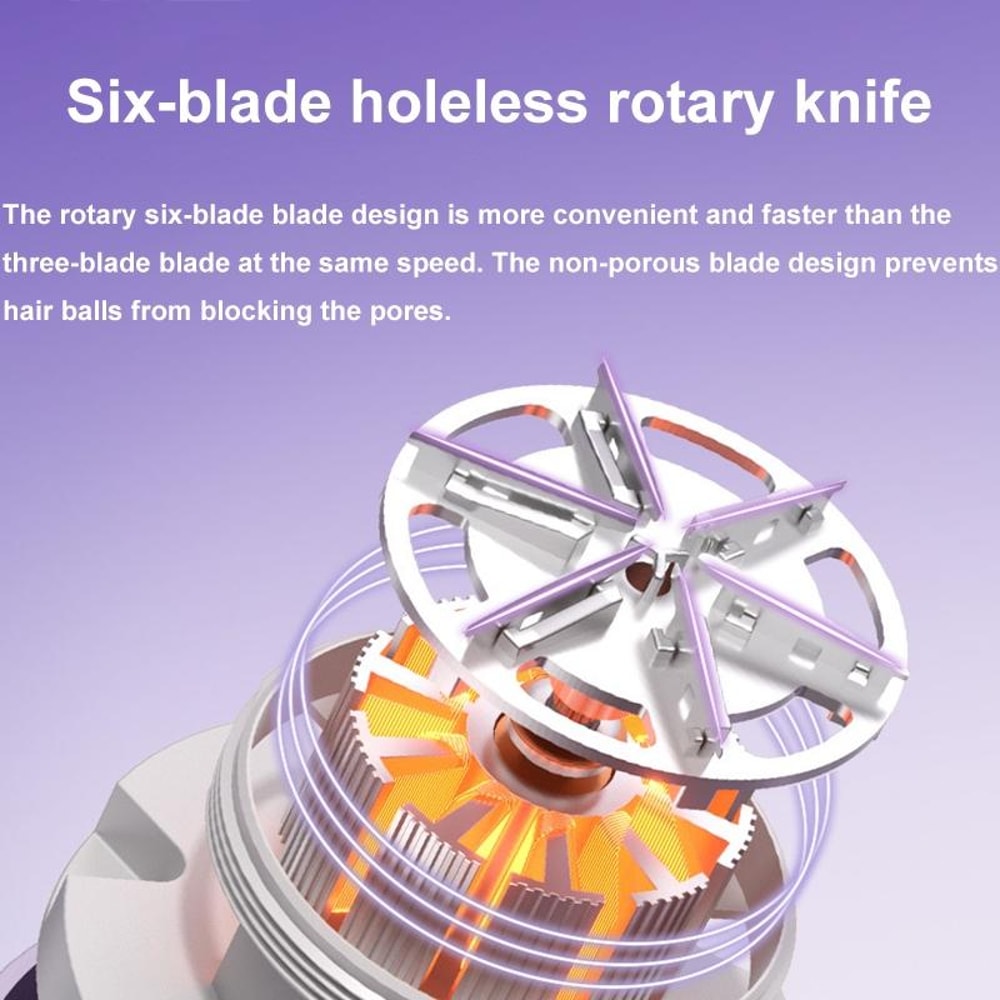 Electric Lint Remover Fabric Shaver With Digital Display 6Blade Precision 4