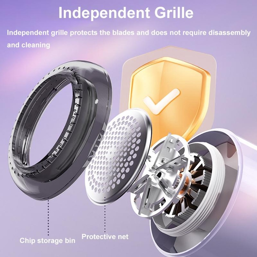 Electric Lint Remover Fabric Shaver With Digital Display 6Blade Precision 6