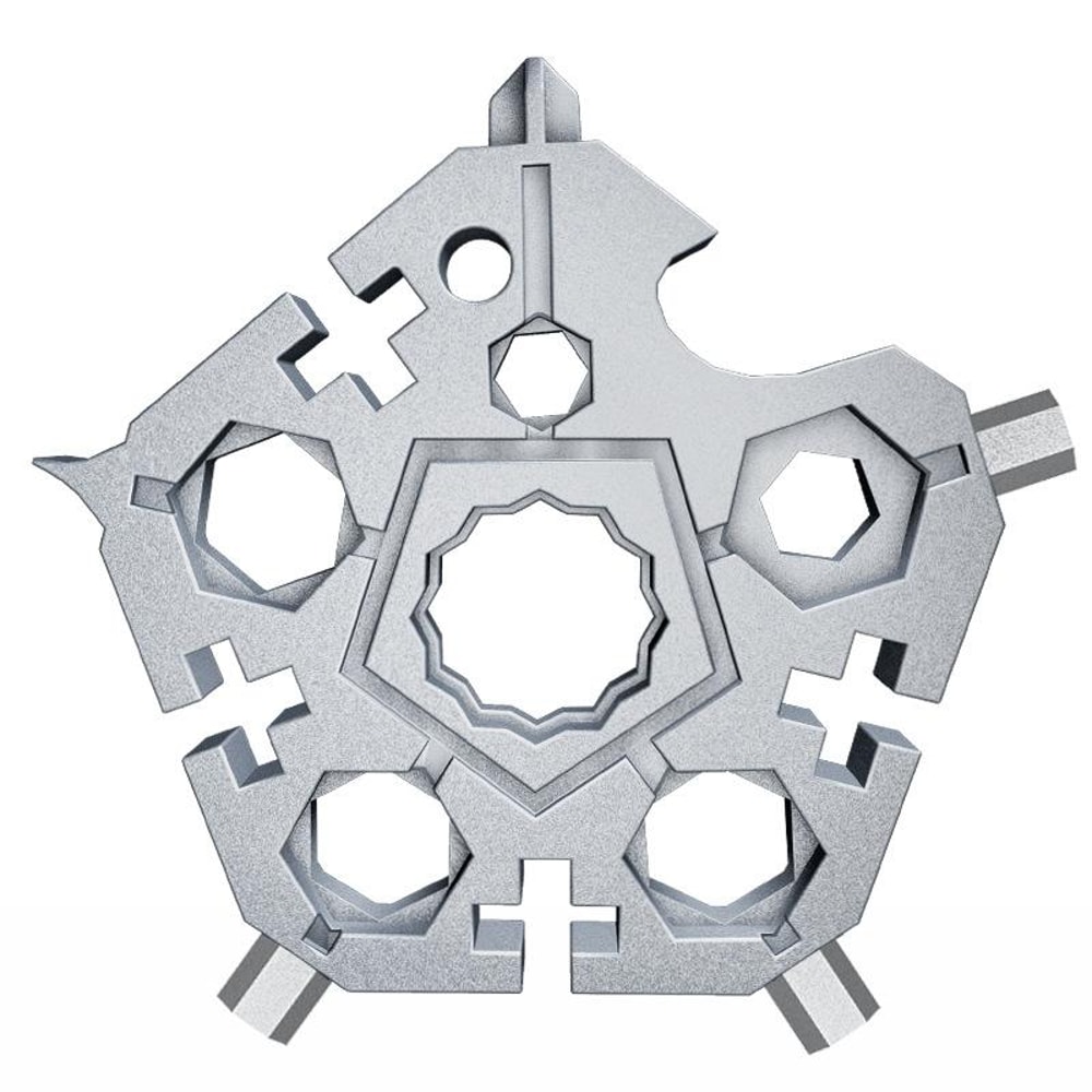 23in1 Snowflake Multitool Keychain Portable EDC Multi Tool Wrench For Outdoor Everyday Use 0