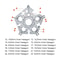 23in1 Snowflake Multitool Keychain Portable EDC Multi Tool Wrench For Outdoor Everyday Use 3