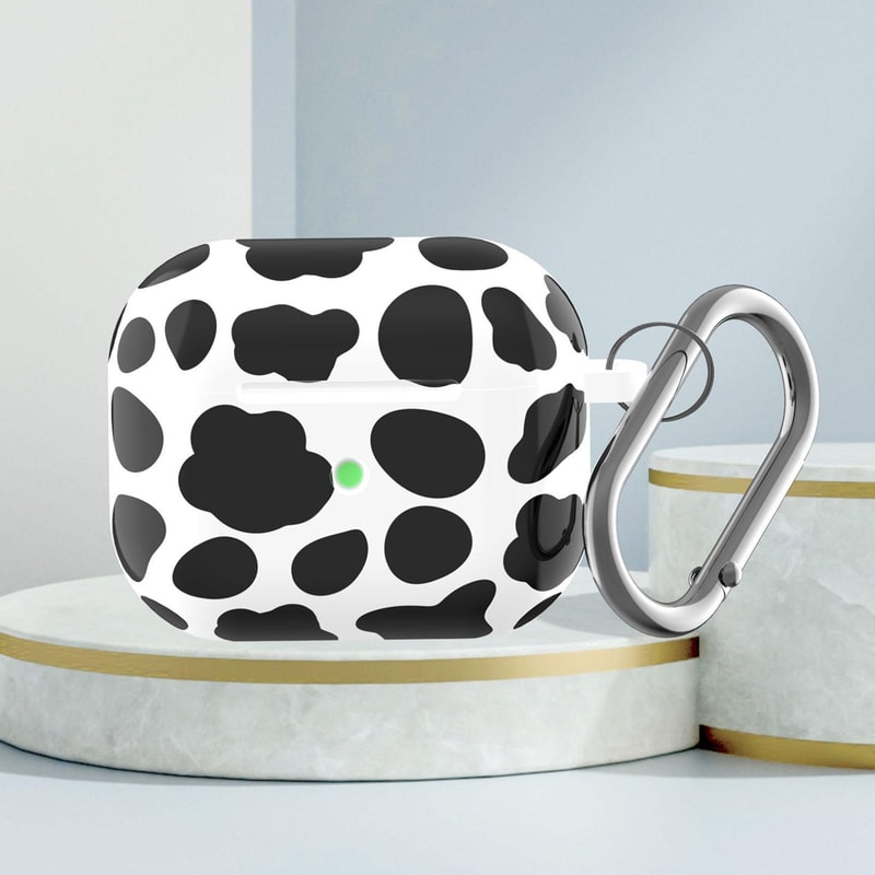 Cute Cow Print Silicone AirPods Case Protective Cover 1