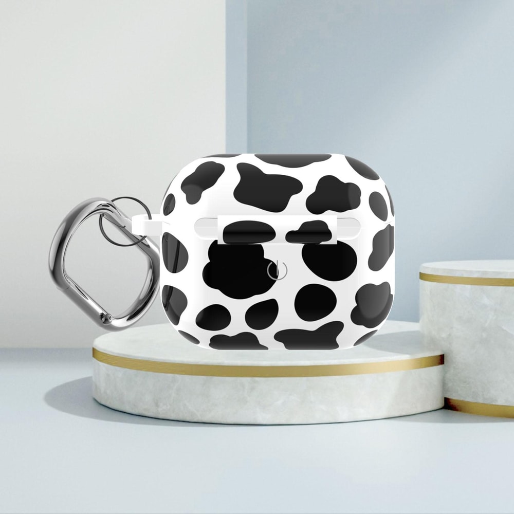 Cute Cow Print Silicone AirPods Case Protective Cover 3