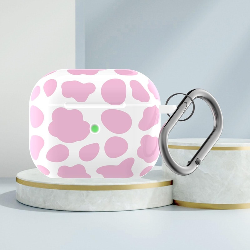 Cute Cow Print Silicone AirPods Case Protective Cover 4