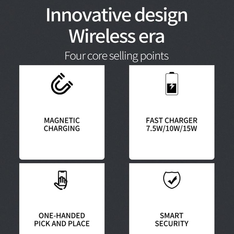 Wireless Charging Station Magnetic Charger Stand For Watch AirPods 5