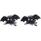 Kids Halloween Bat Hair Clip Glitter Costume Hairpin Spooky Party Accessory 2