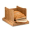 Bamboo Bread Slicer Cutting Board With Crumb Tray For Even Slices 0