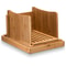 Bamboo Bread Slicer Cutting Board With Crumb Tray For Even Slices 1