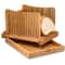 Bamboo Bread Slicer Cutting Board With Crumb Tray For Even Slices 4