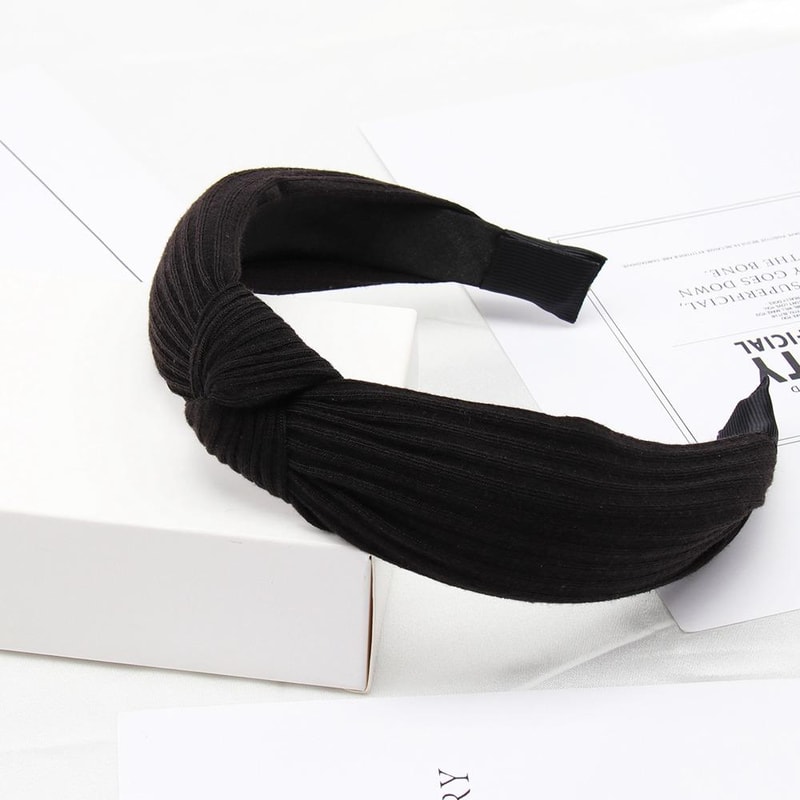 Soft Knotted Bow Headband For Women Cotton Hairband Stylish Headband For Women Everyday Wear 1
