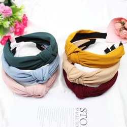 soft knotted bow headband for women cotton hairband stylish headband for women everyday wear
