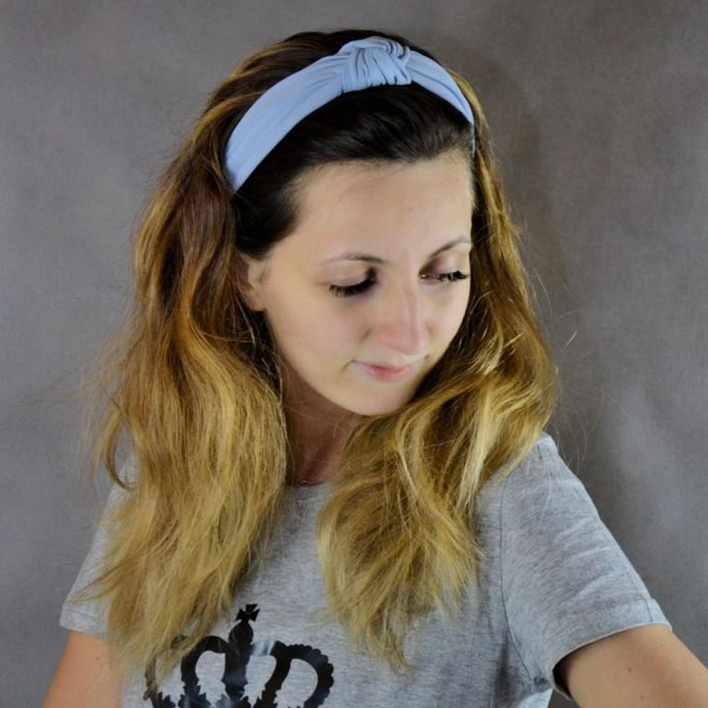 Soft Knotted Bow Headband For Women Cotton Hairband Stylish Headband For Women Everyday Wear 4