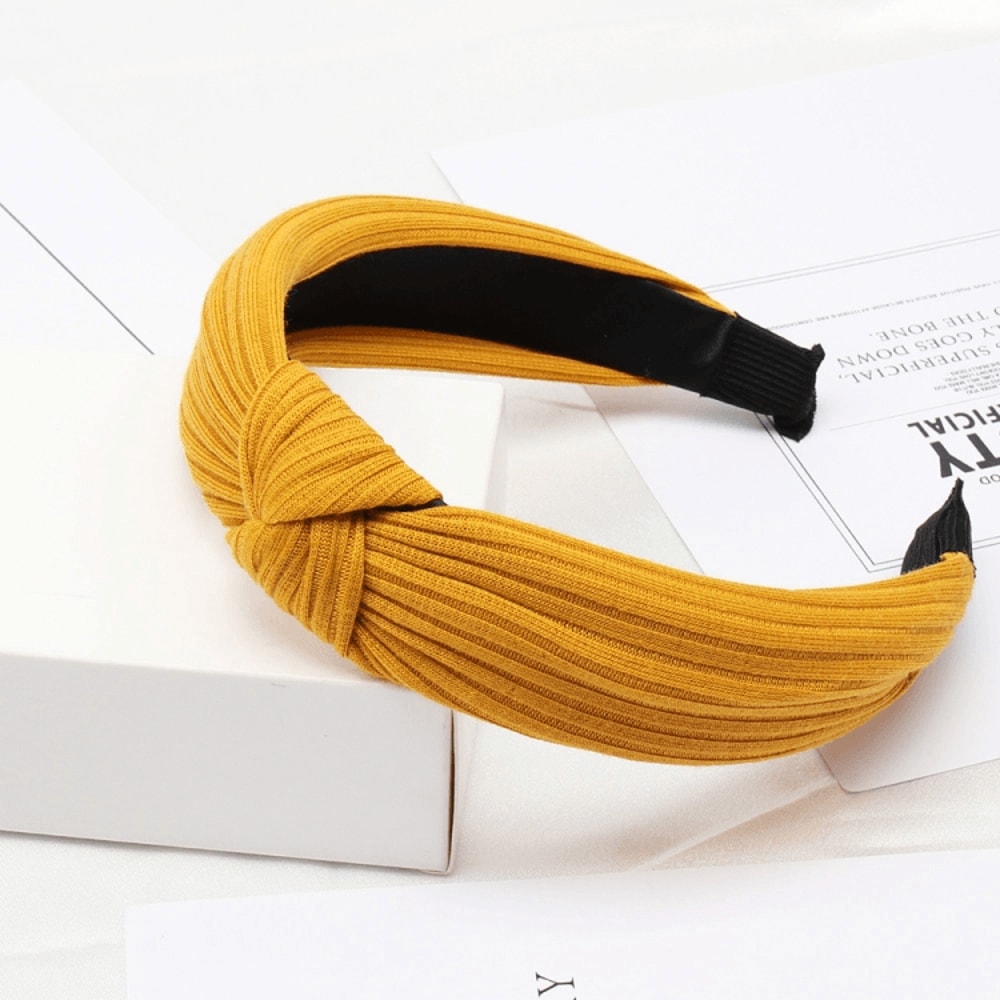 Soft Knotted Bow Headband For Women Cotton Hairband Stylish Headband For Women Everyday Wear 5