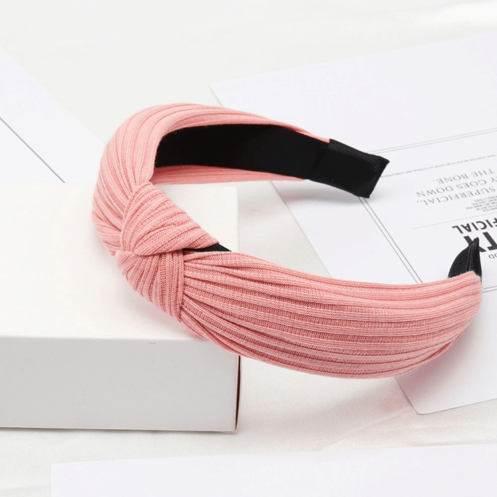 Soft Knotted Bow Headband For Women Cotton Hairband Stylish Headband For Women Everyday Wear 6