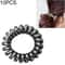 Multicolor Spiral Hair Ties Elastic Hair Coil Ties For No Damage Ponytails 3