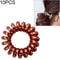 Multicolor Spiral Hair Ties Elastic Hair Coil Ties For No Damage Ponytails 7