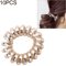 Multicolor Spiral Hair Ties Elastic Hair Coil Ties For No Damage Ponytails 8