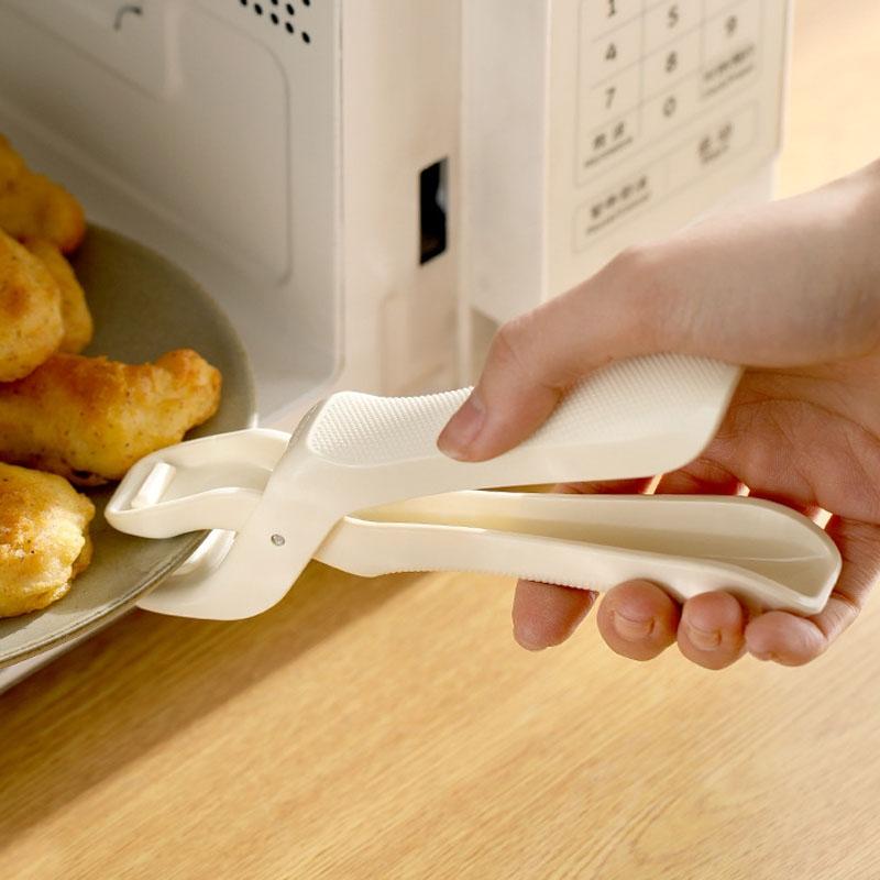 HeatResistant NonSlip Plate Gripper Clip Kitchen Tongs 4