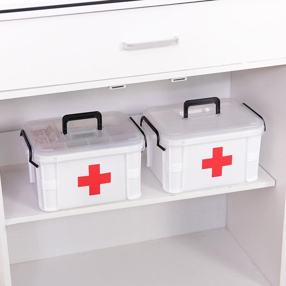 MultiLayer Family First Aid Organizer Box Portable Medicine Storage Box For Home Travel 3
