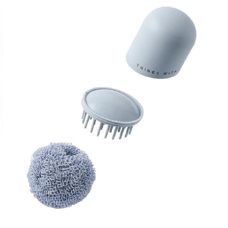 Ergonomic Dishwashing Brush With NonScratch Scrubber Head For Pots And Kitchen Cleaning 1