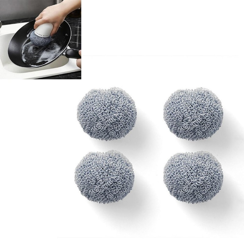 Ergonomic Dishwashing Brush With NonScratch Scrubber Head For Pots And Kitchen Cleaning 8