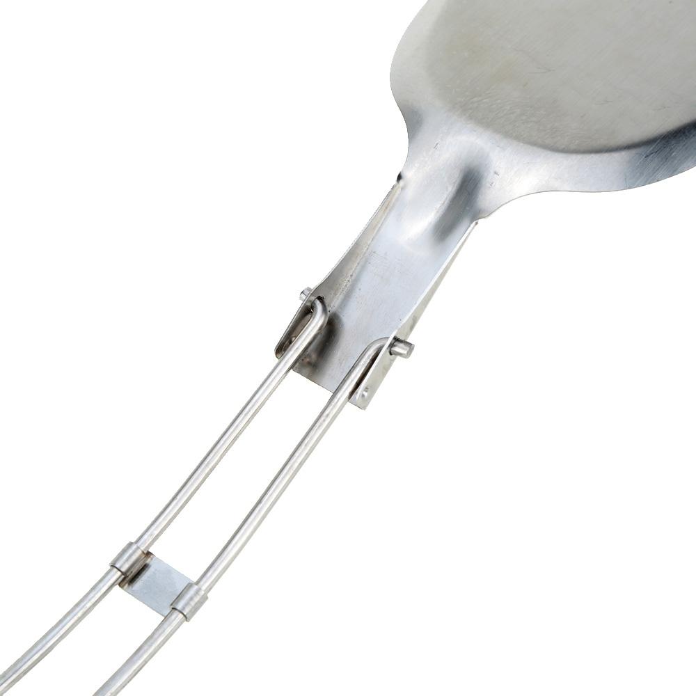 Outdoor Folding Stainless Steel Spatula For Camping Cooking Picnic Gear 5