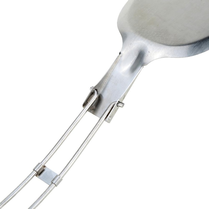 Outdoor Folding Stainless Steel Spatula For Camping Cooking Picnic Gear 5