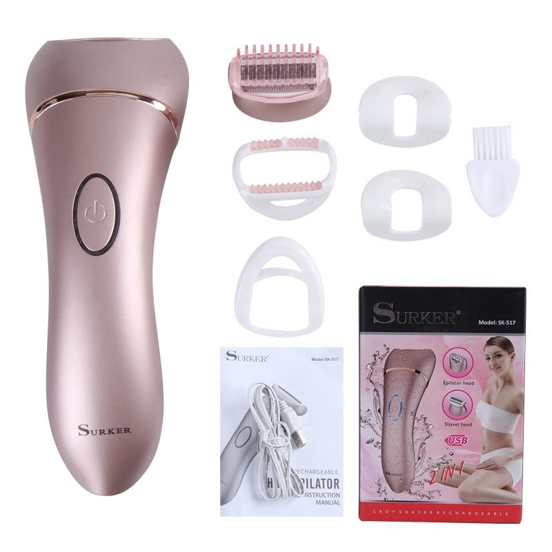 2-in-1 Electric Epilator & Waterproof Hair Removal Shaver for Women