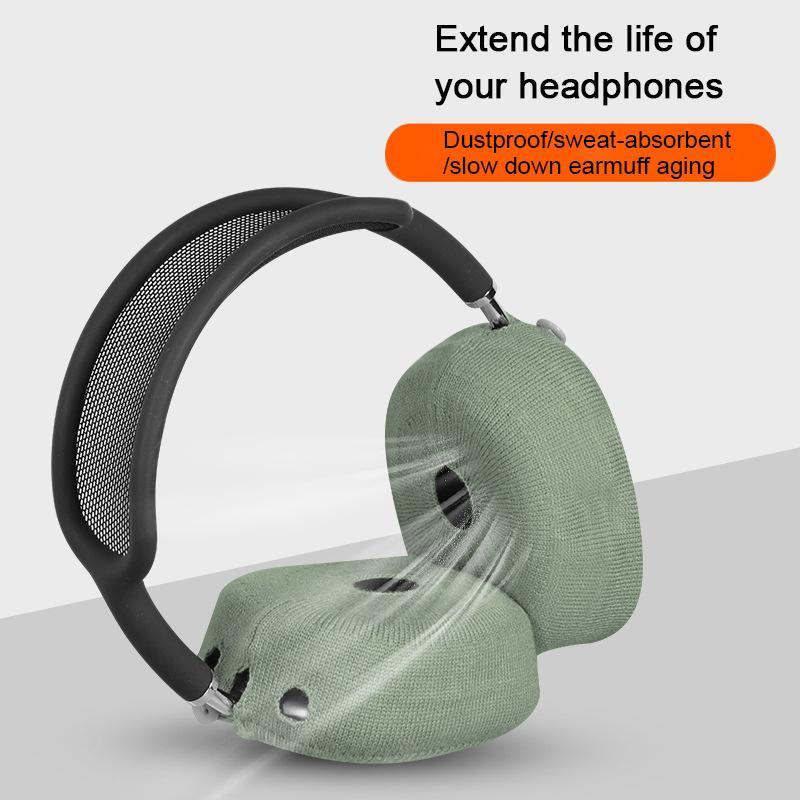Knitted AirPods Max Covers Pack Soft Earcup Dust Protector 3