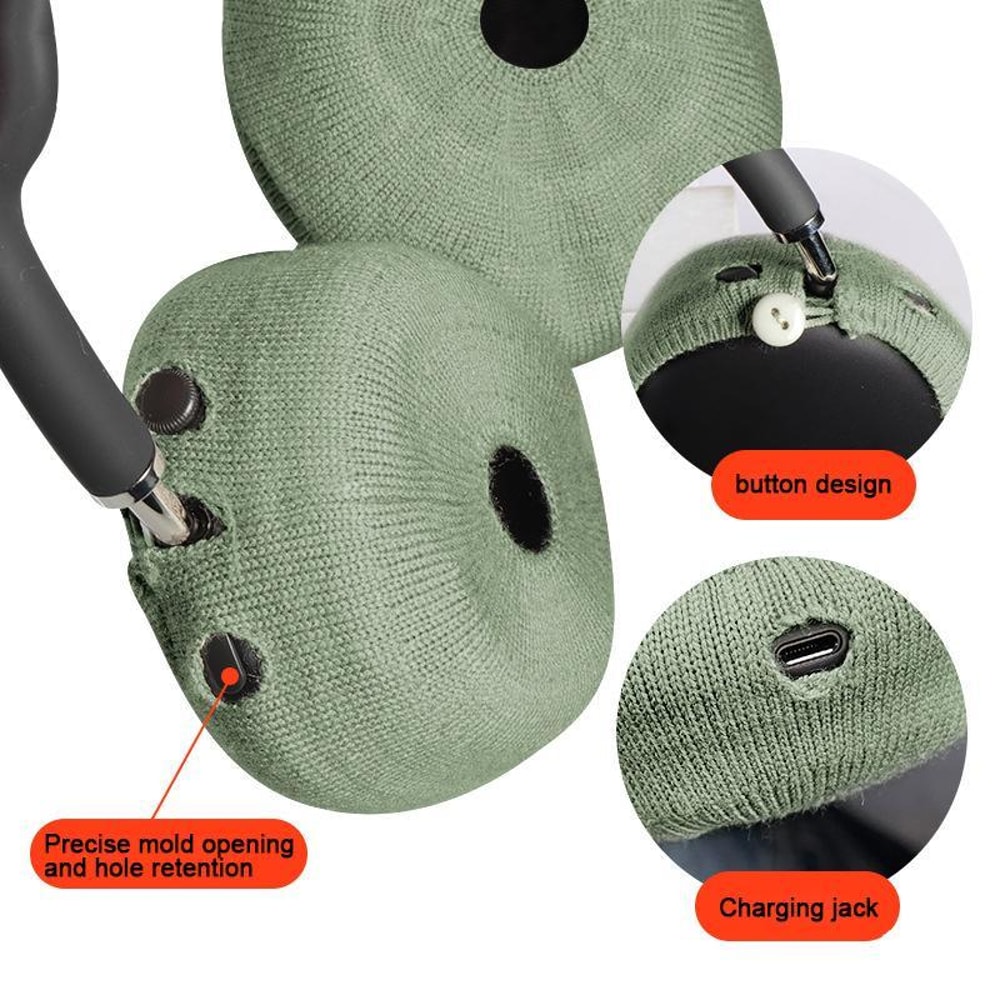 Knitted AirPods Max Covers Pack Soft Earcup Dust Protector 4