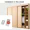 Silent Sliding Door Pulley Kit Adjustable Closet Door Roller Hardware 2