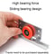 Silent Sliding Door Pulley Kit Adjustable Closet Door Roller Hardware 10