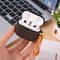 Fibre Texture AirPods Case With Hook Slim PU Leather AirPods Case 4