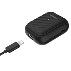 wave texture tpu airpods case shockproof protective cover