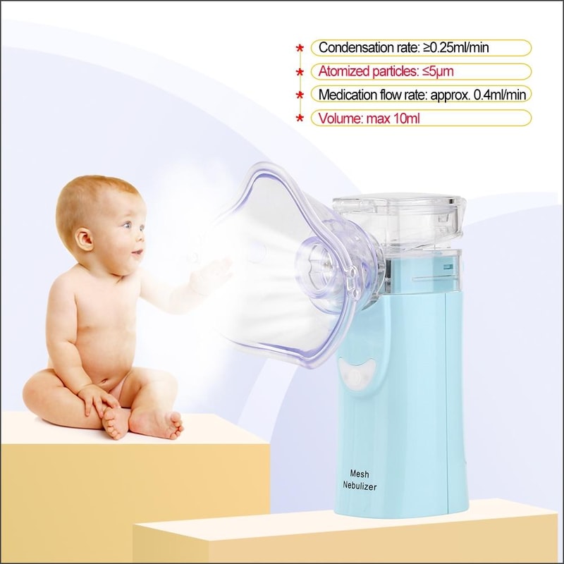 Portable Ultrasonic Nebulizer For Kids Adults Quiet Handheld Asthma Inhaler 5