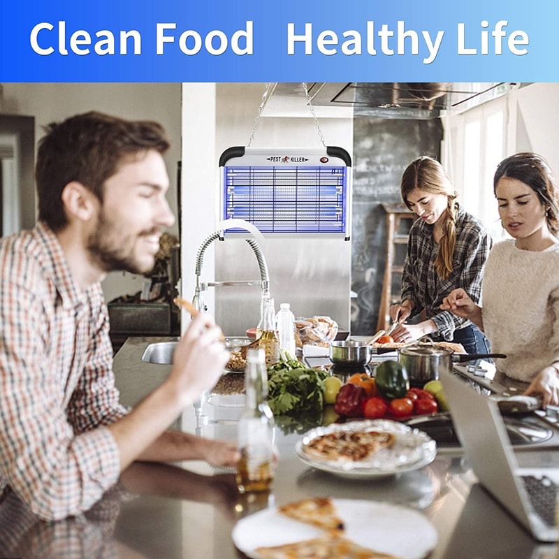 20W Indoor Mosquito Killer Lamp Electric Fly Killer with UV Trap Quiet Safe Bug Zapper