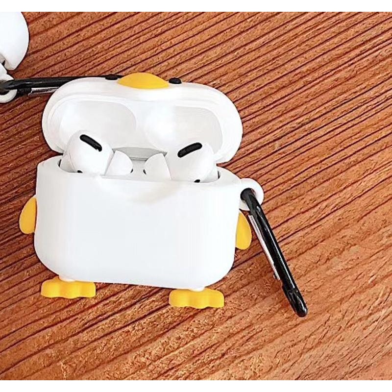 Cute Duck AirPods Pro Case Soft Silicone Protective Cover