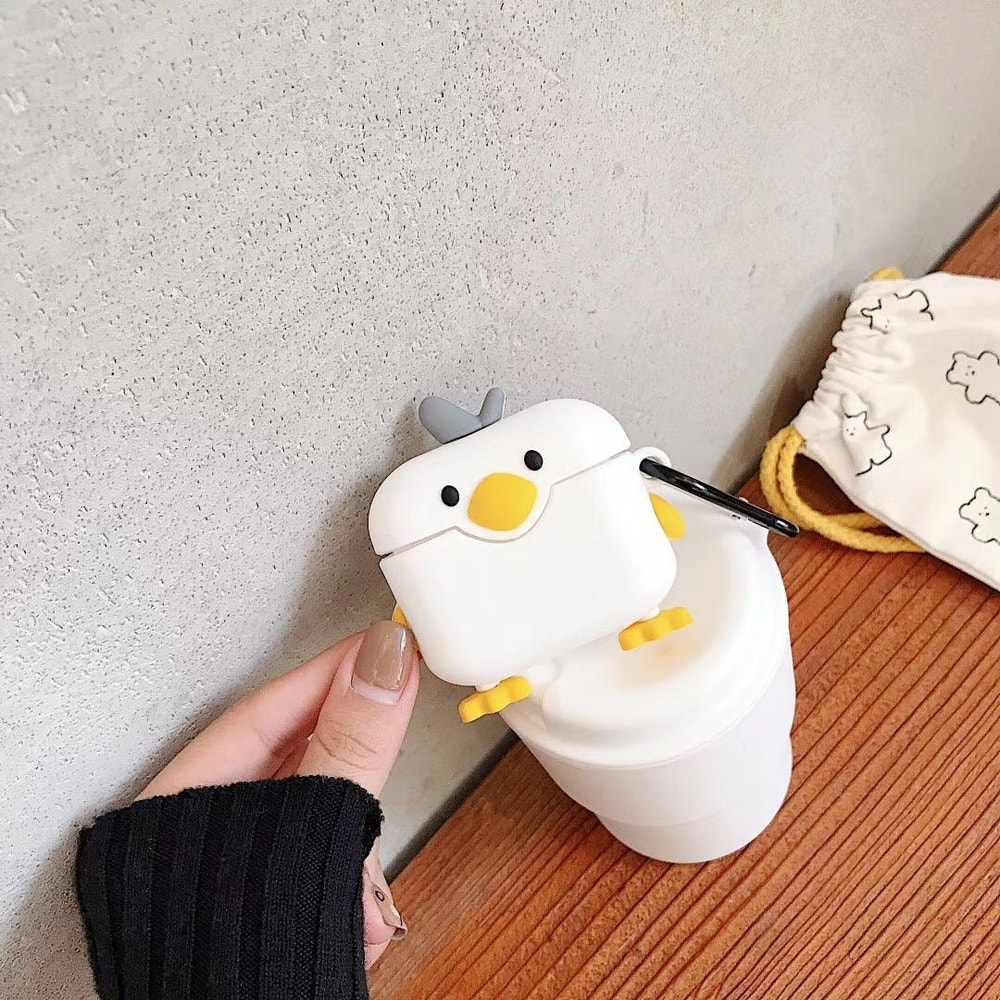 Cute Duck AirPods Pro Case Soft Silicone Protective Cover