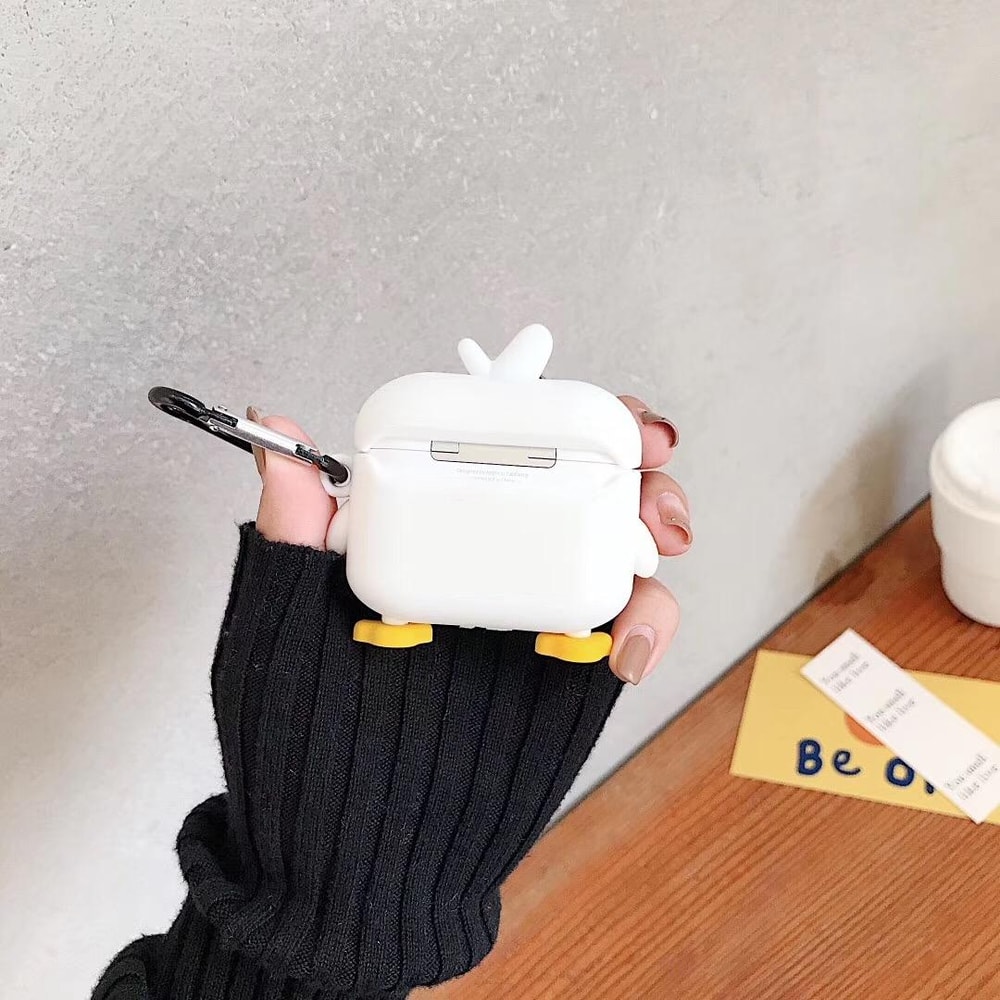 Cute Duck AirPods Pro Case Soft Silicone Protective Cover
