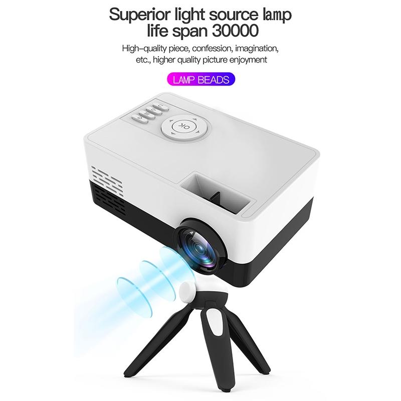 Portable HD Mini Projector 1080P With Tripod Mount And BuiltIn Speakers 12