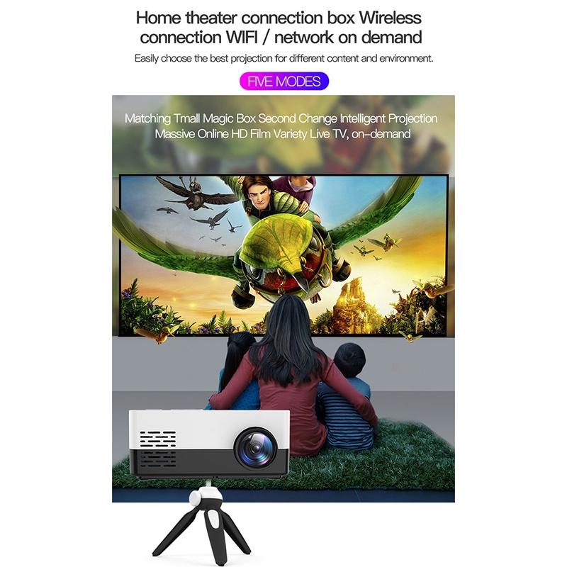 Portable HD Mini Projector 1080P With Tripod Mount And BuiltIn Speakers 6