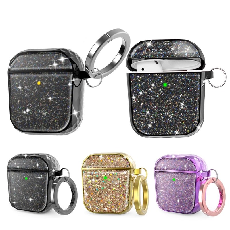 AirPods Case Electroplated Glitter Hard Shell Cover 1