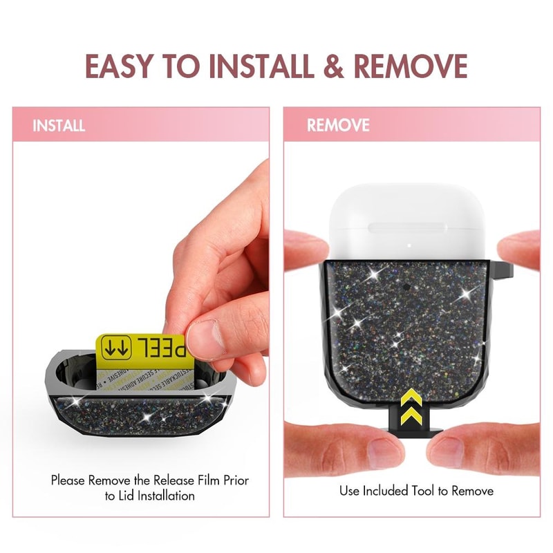 AirPods Case Electroplated Glitter Hard Shell Cover 7