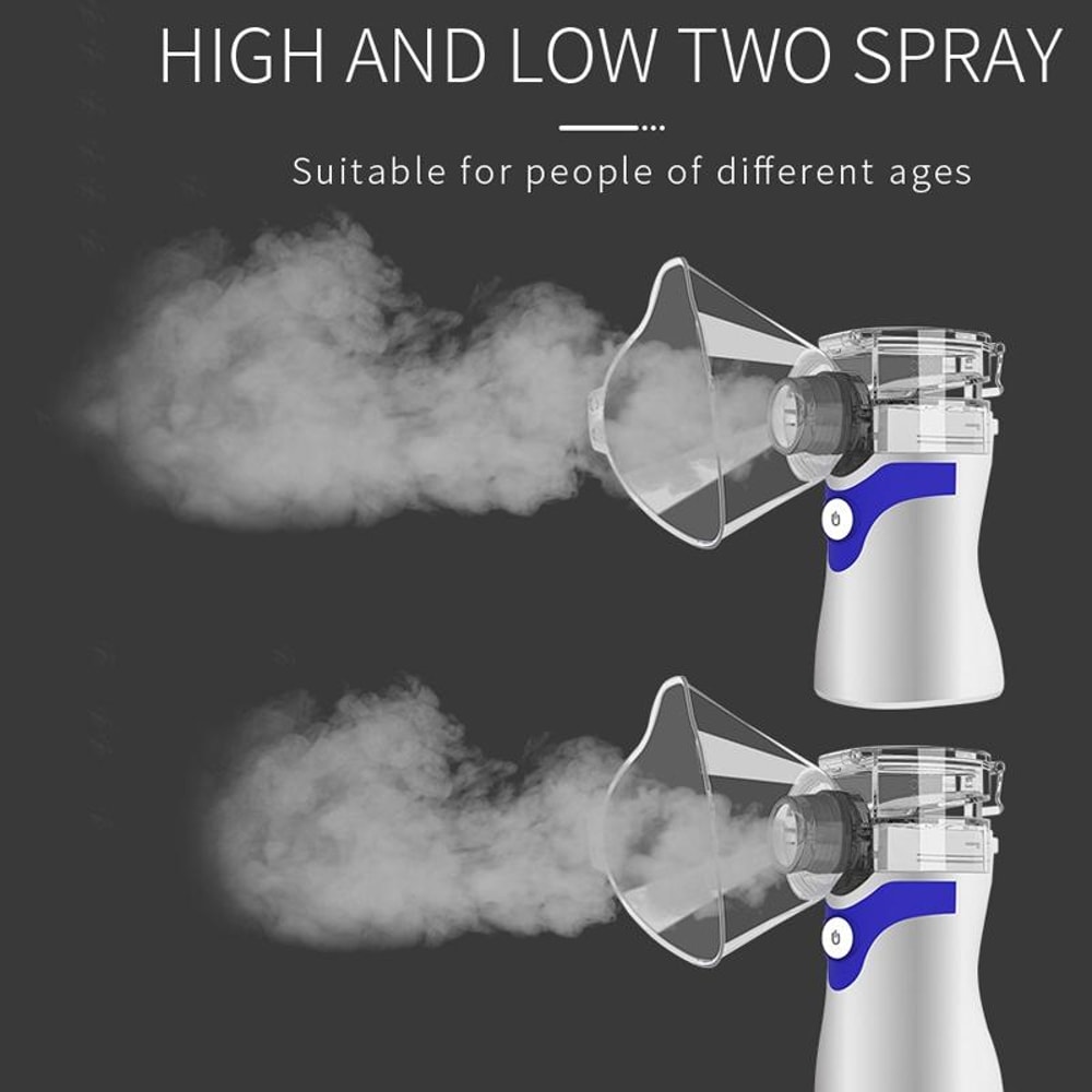 Portable Ultrasonic Nebulizer Inhaler For Adults Kids Quiet Mesh Atomizer 9