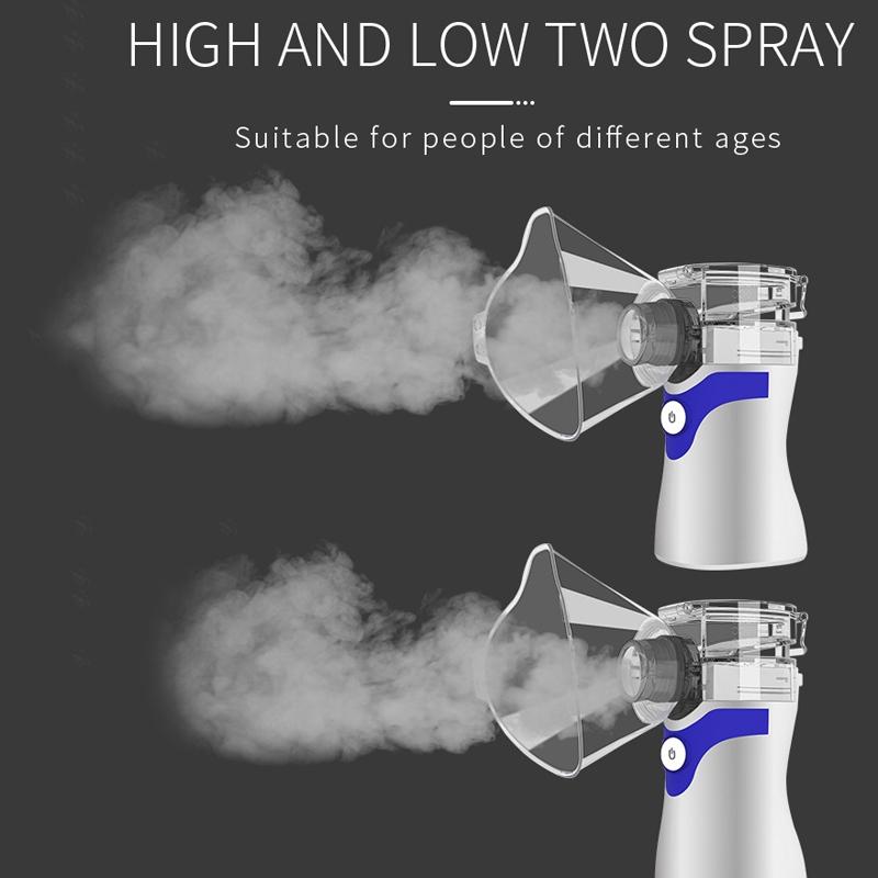 Portable Ultrasonic Nebulizer Inhaler For Adults Kids Quiet Mesh Atomizer 9